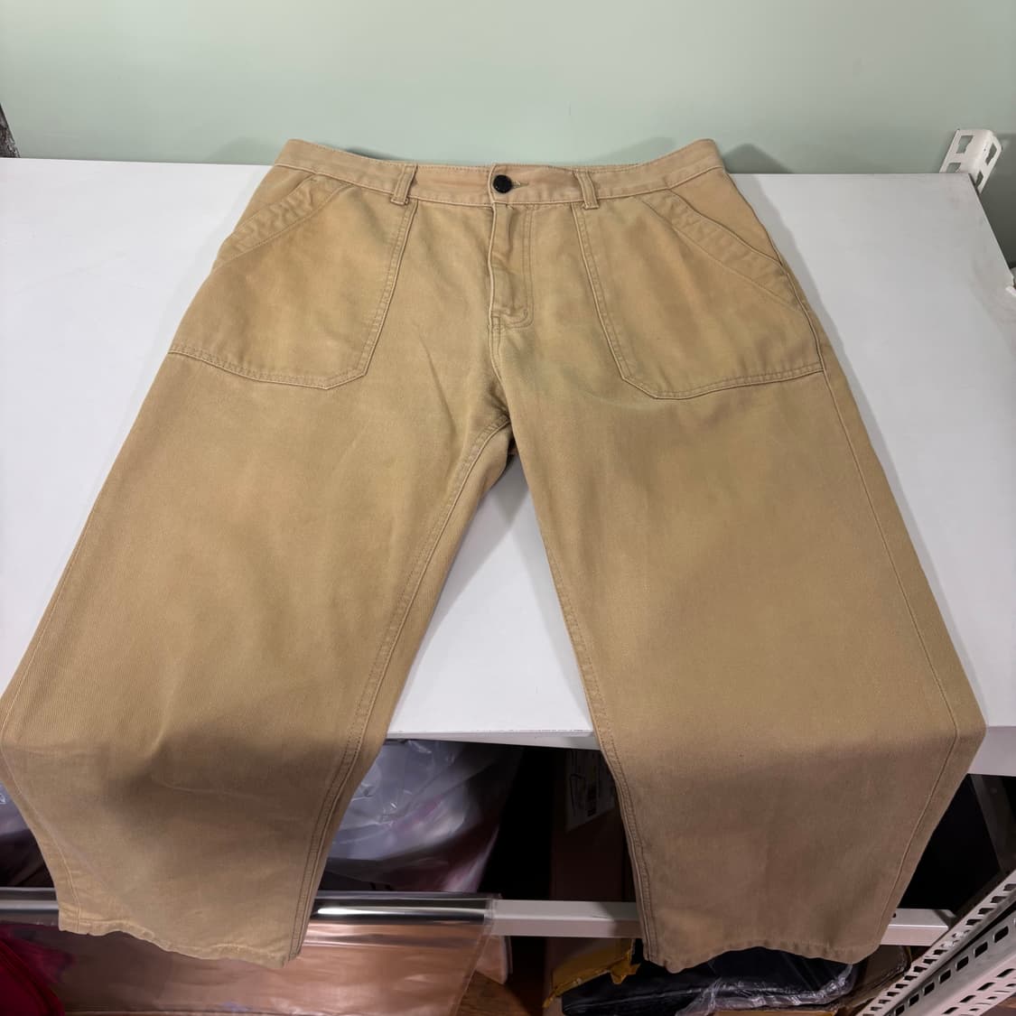 L 유니폼브릿지 베이지 레귤러핏 퍼티그팬츠 상품이미지2