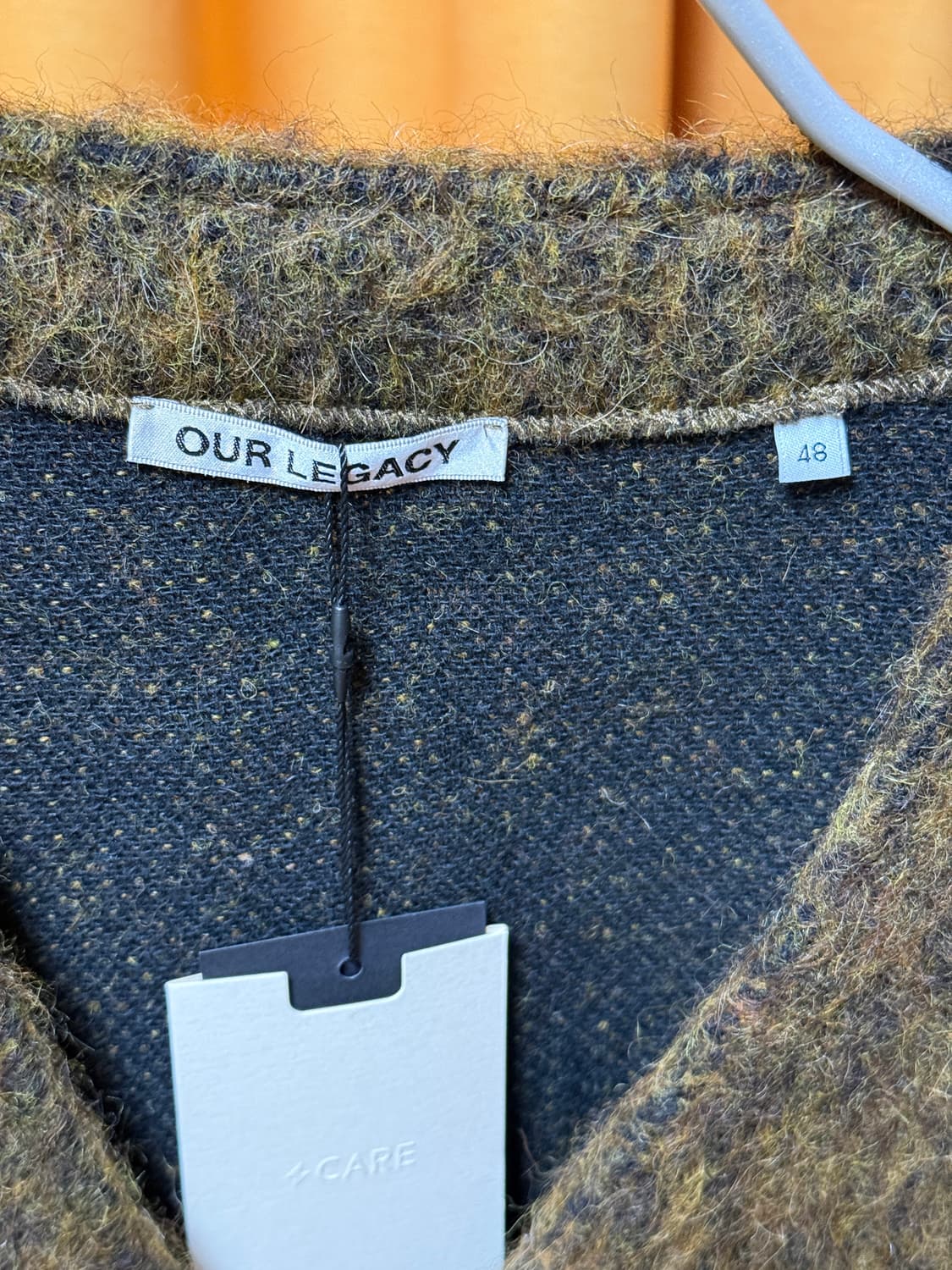 [48] 아워레가시 모헤어 가디건 올리브 멜란지 상품이미지3