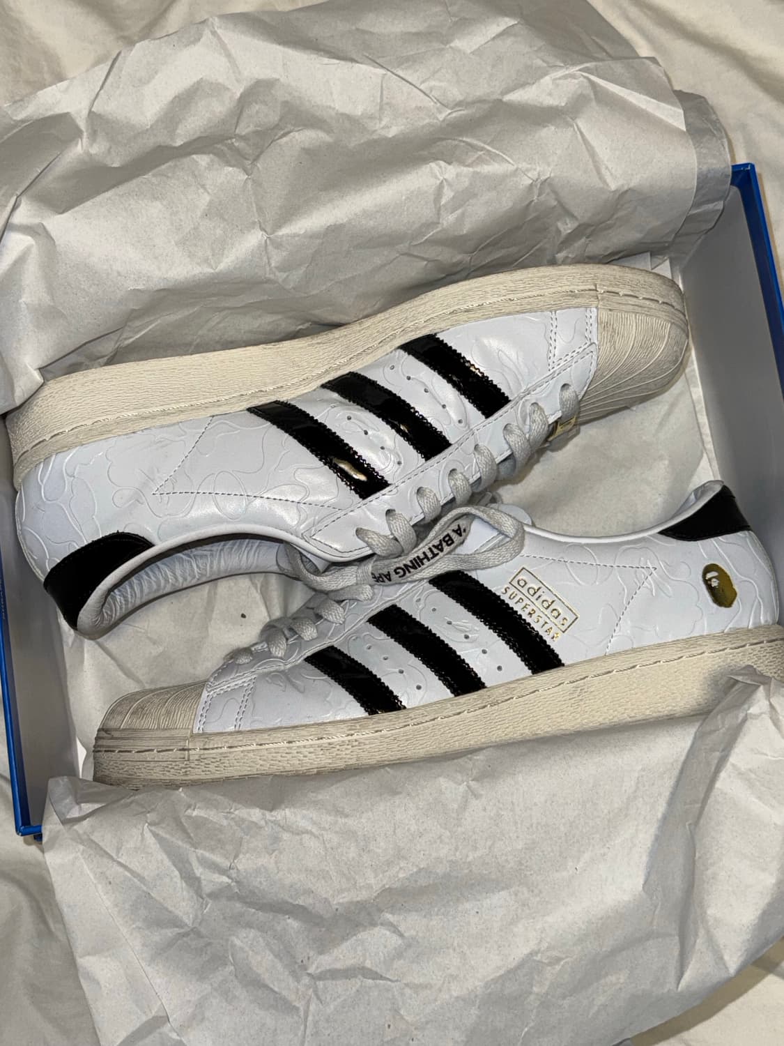 [285] 아디다스 x 베이프 슈퍼스타 (빈티지 클라우드 화이트) 상품이미지3