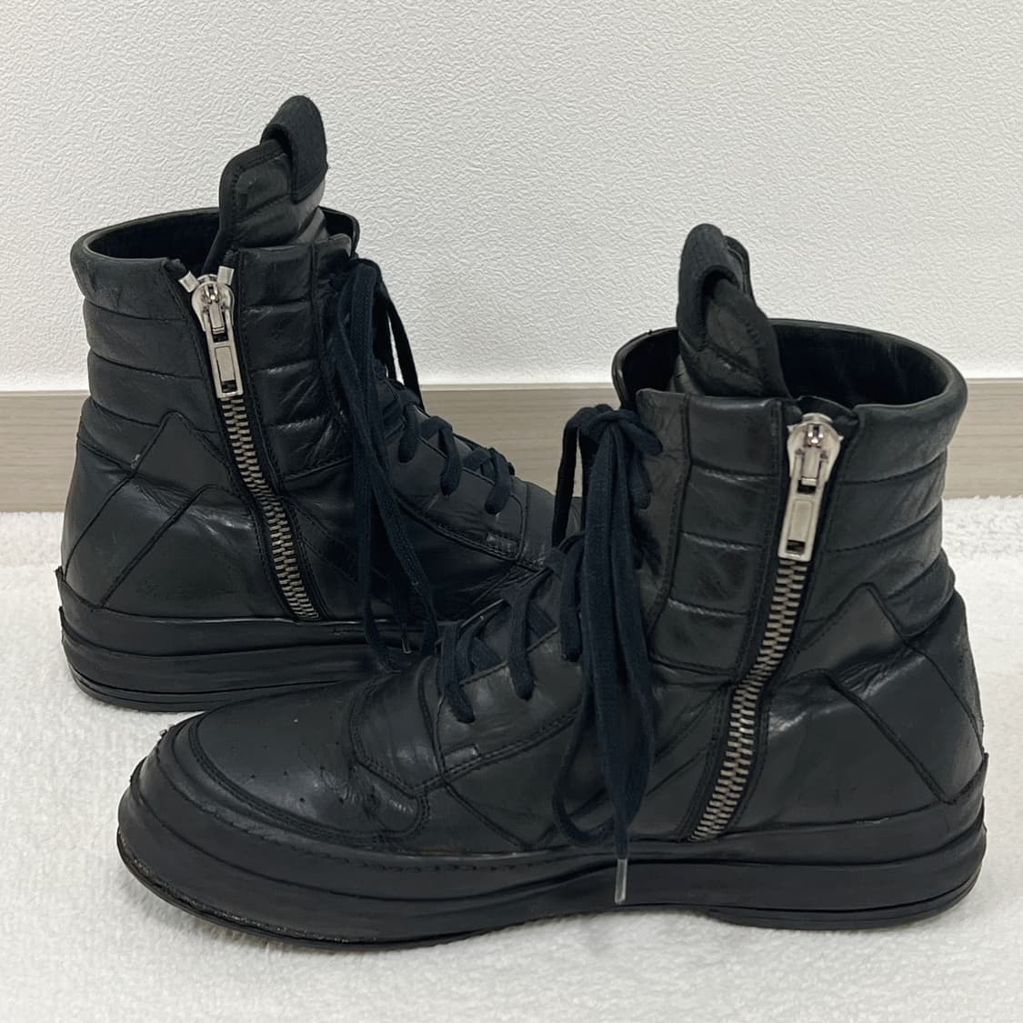 릭오웬스 10AW 혀짧 지오바스켓 모노크롬 올검 LBO 상품이미지4