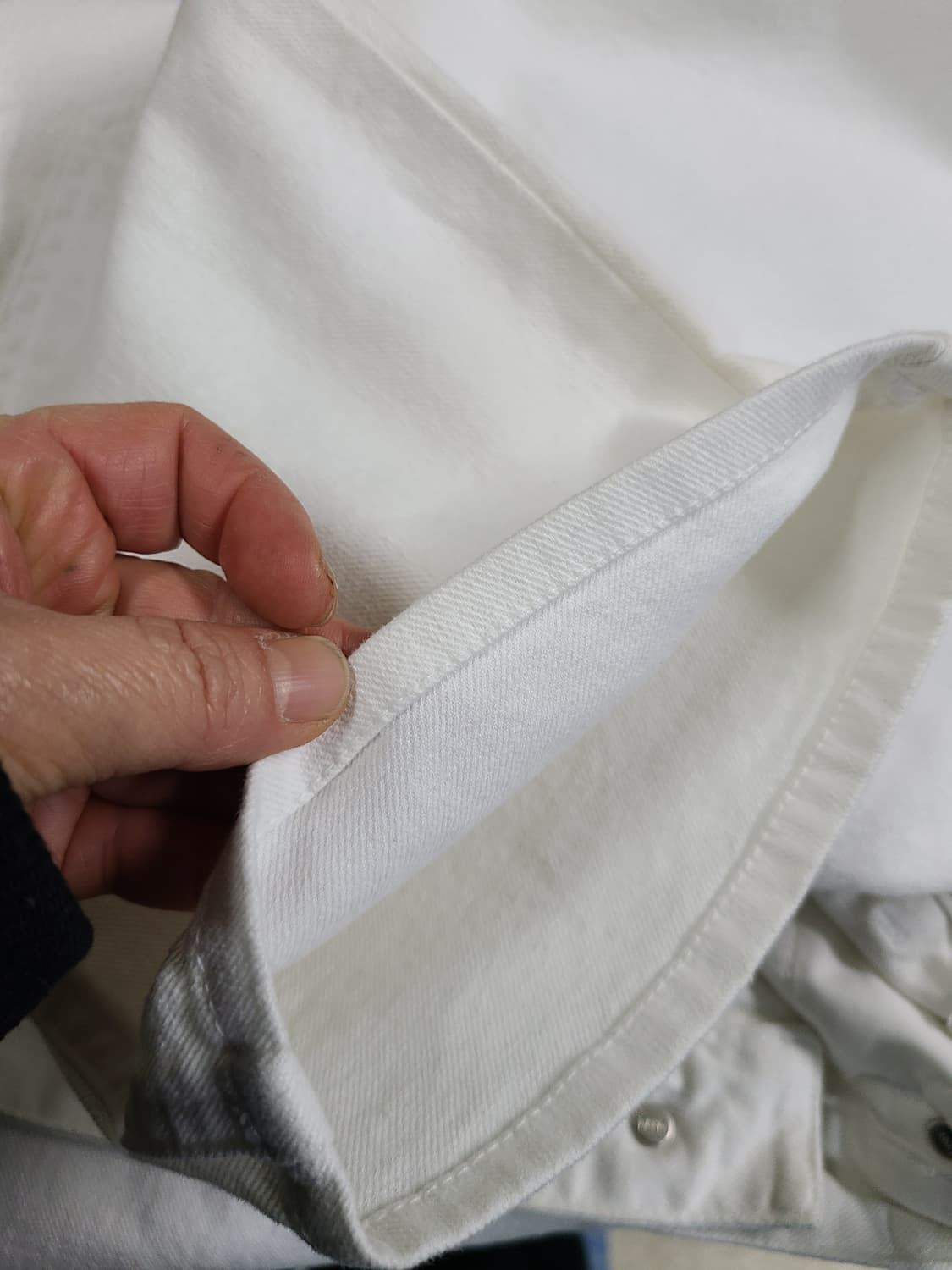 시스템옴므 테이퍼드핏 화이트데님 팬츠 82 상품이미지6