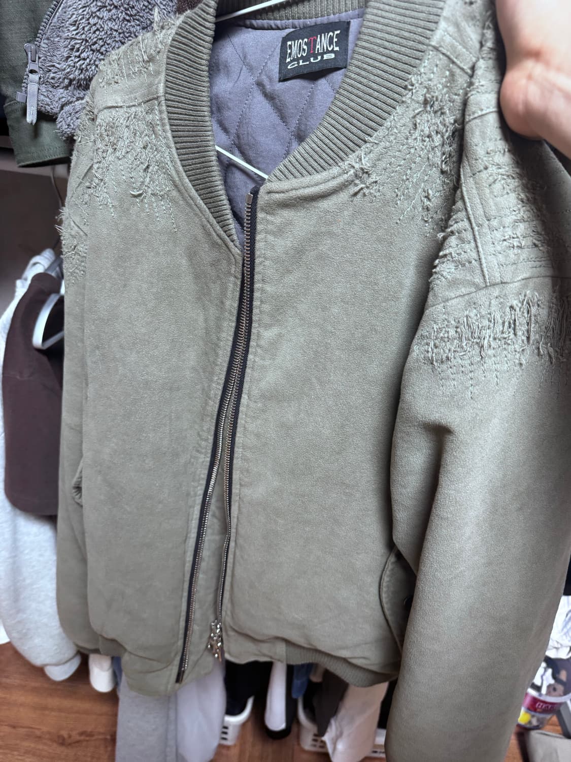 에모스텐스 클럽 몰 스킨 봄버 자켓 상품이미지3