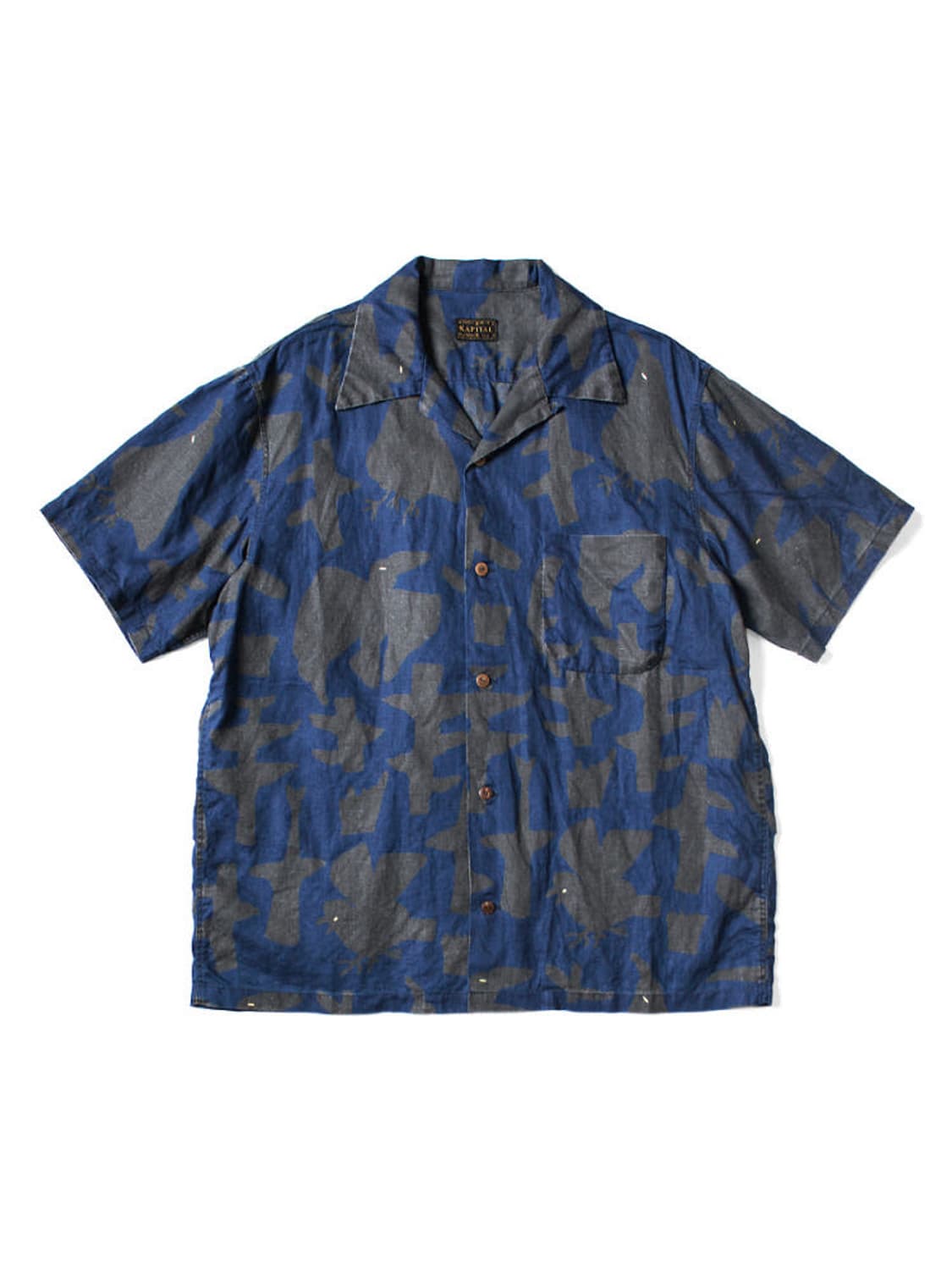 [4]  캐피탈 프렌치x린넨 GUIDING LIGHT 까마귀 알로하 셔츠 상품이미지2