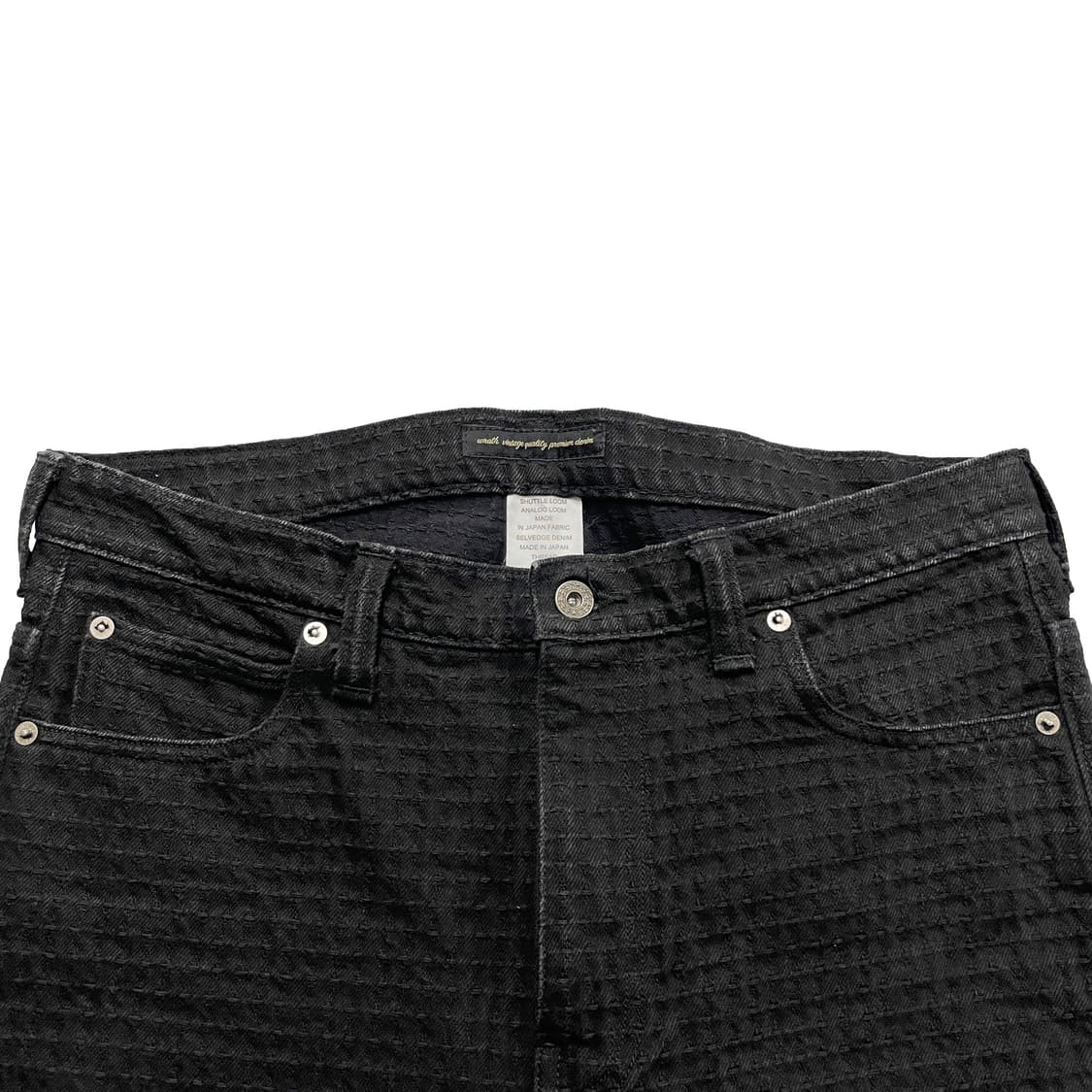 느린양반 X 뤠쓰 블랙사시코 데님 팬츠 워시드 상품이미지3