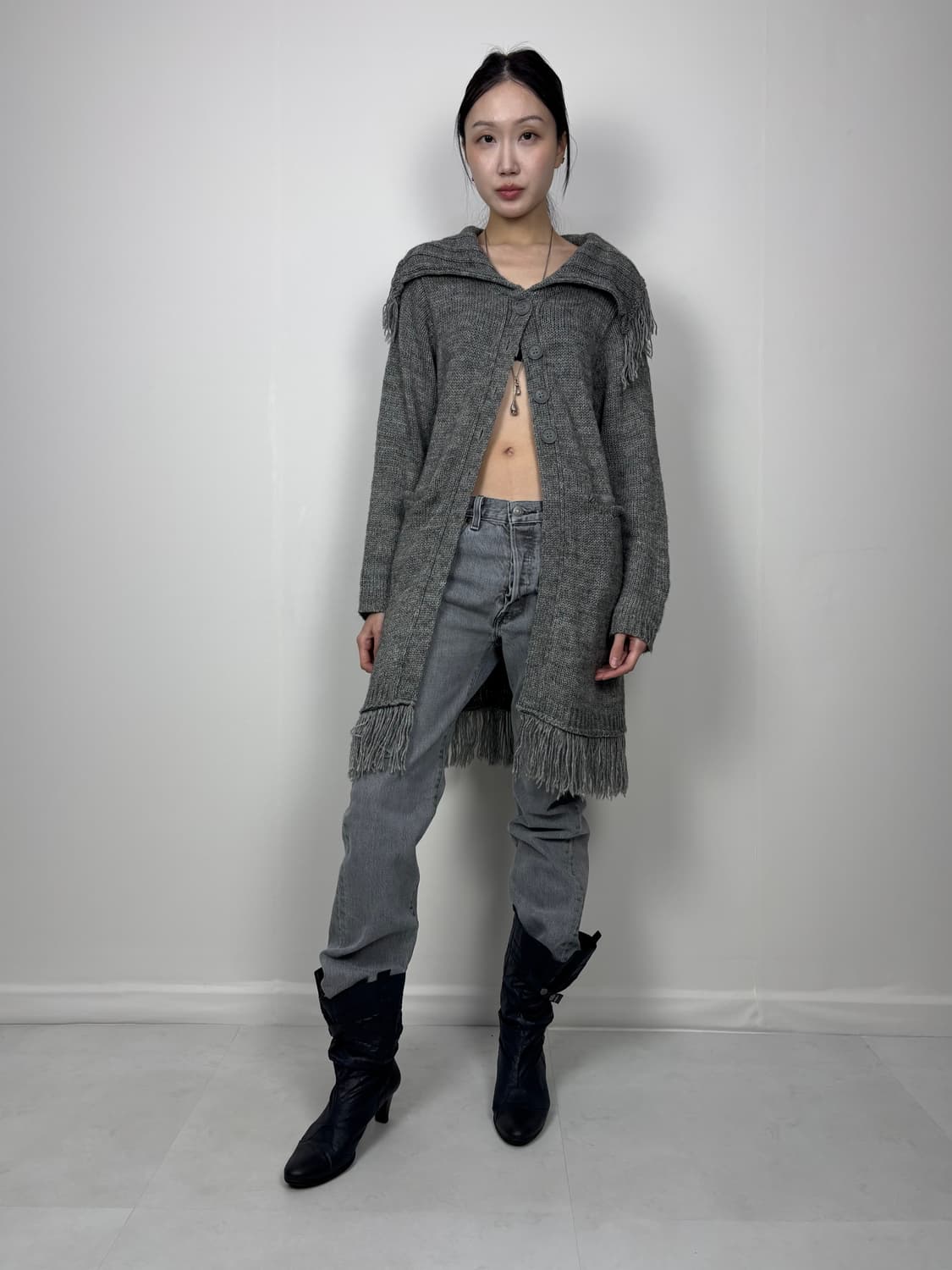 TASSEL LONG CARDIGAN 상품이미지5