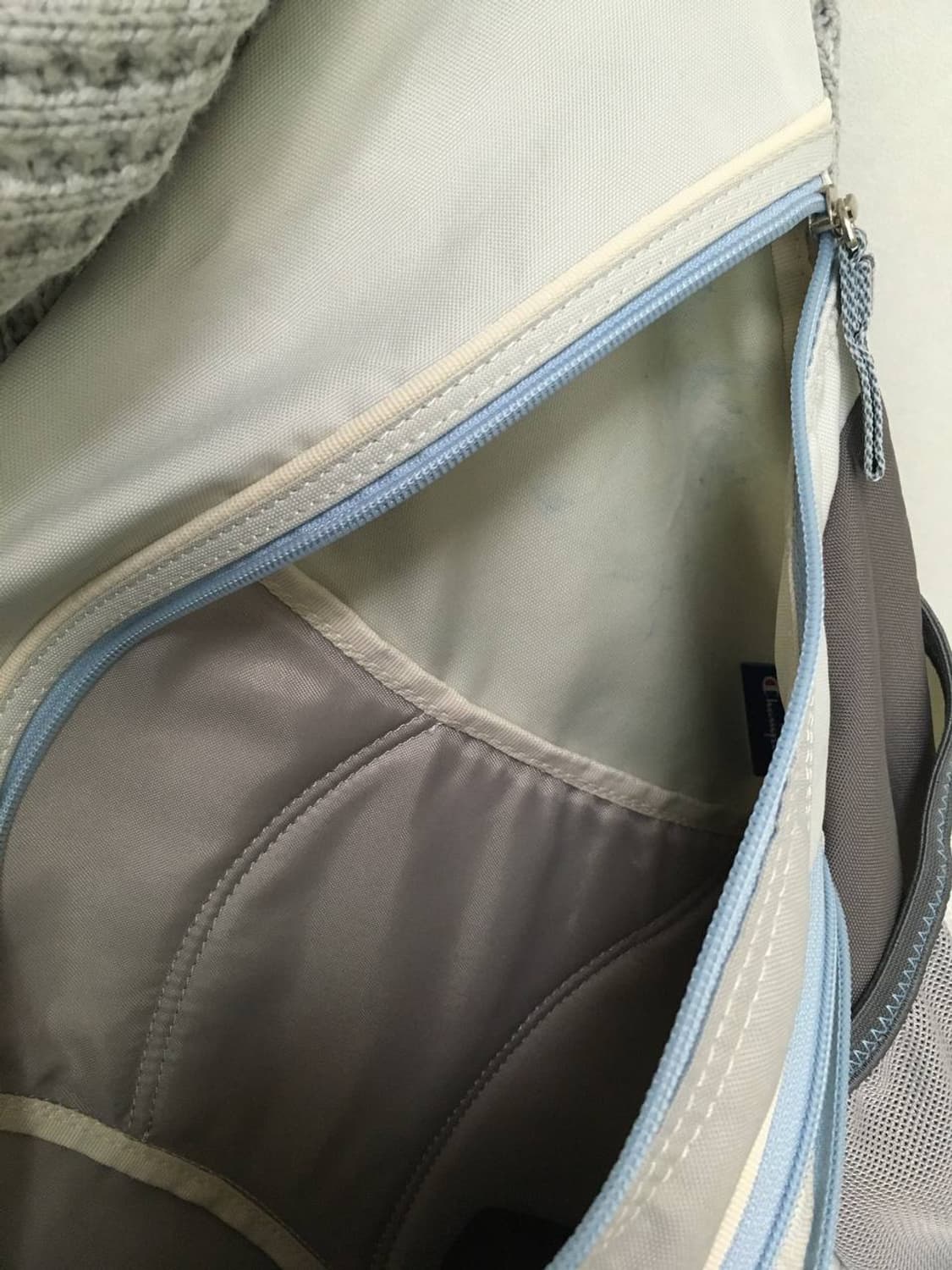 일본빈티지 챔피온 뮤트 소라그레이 블루 슬링백 크로스백 백팩 상품이미지6