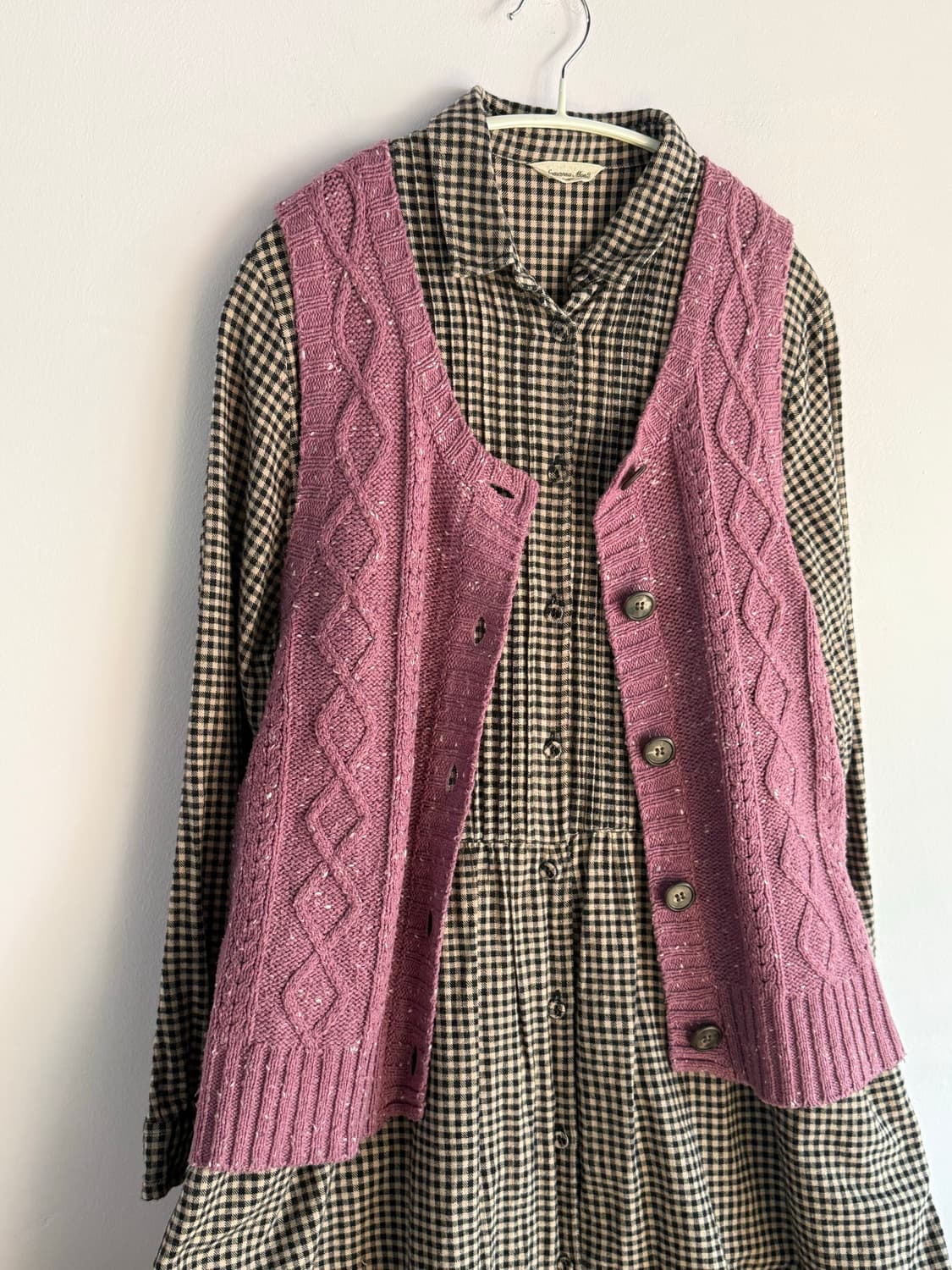 Samansamosmos  조끼+원피스 세트💗 일본 빈티지 상품이미지2