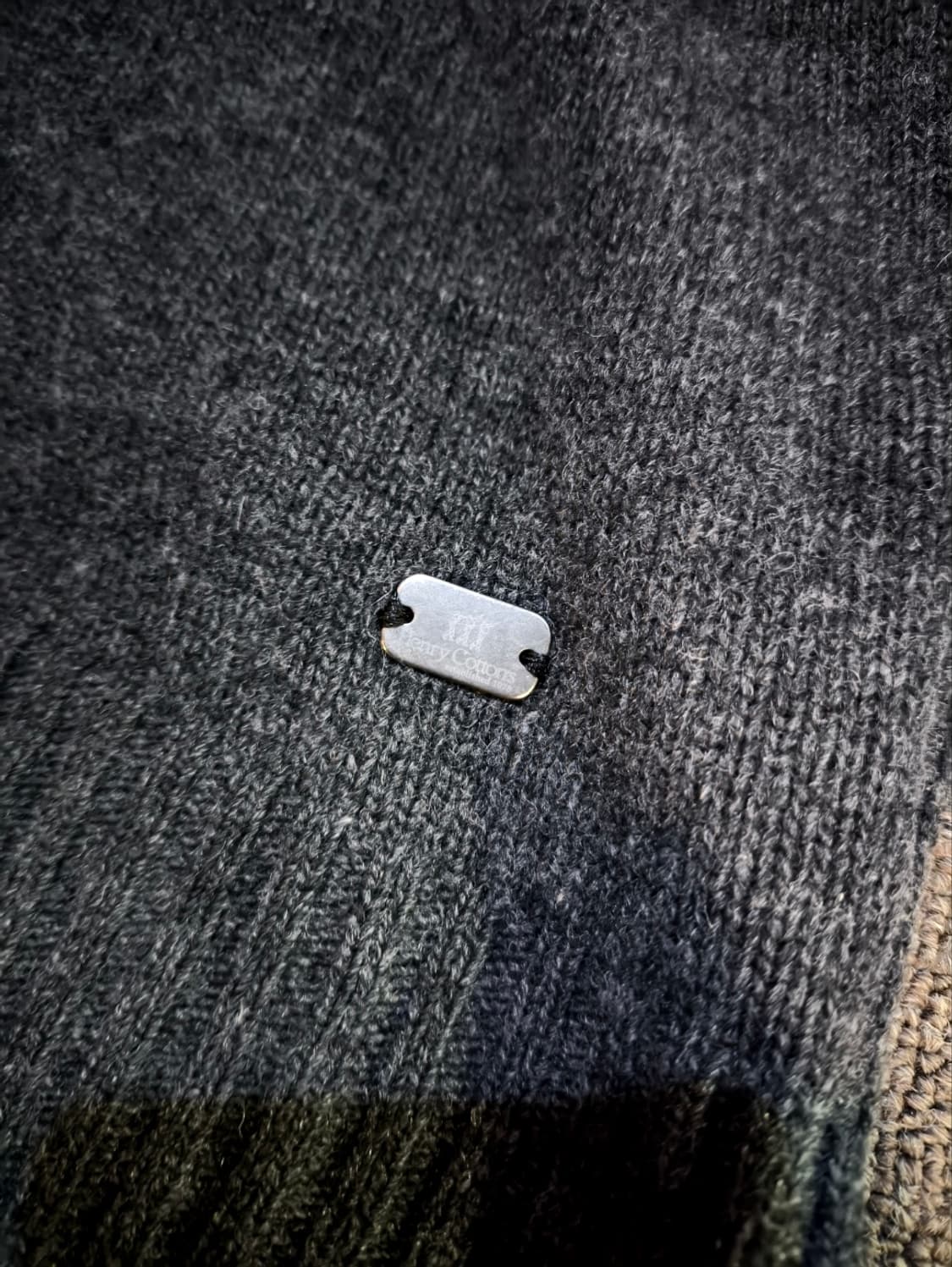 95 헨리코튼 패치 니트 집업 상품이미지4