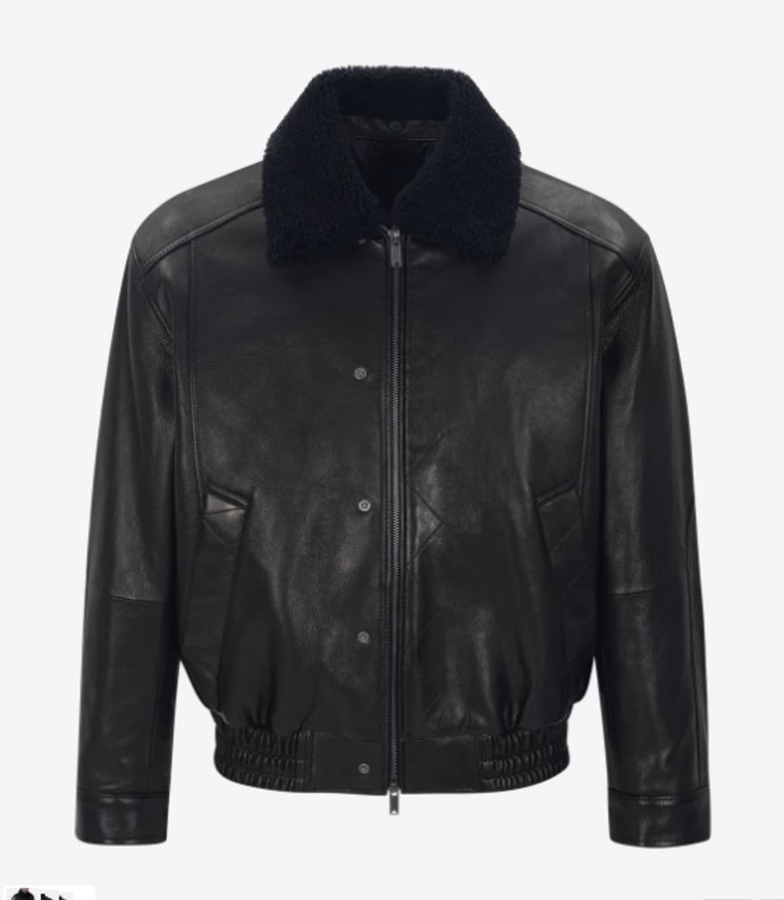 언지미크 봄버 레더자켓 상품이미지1