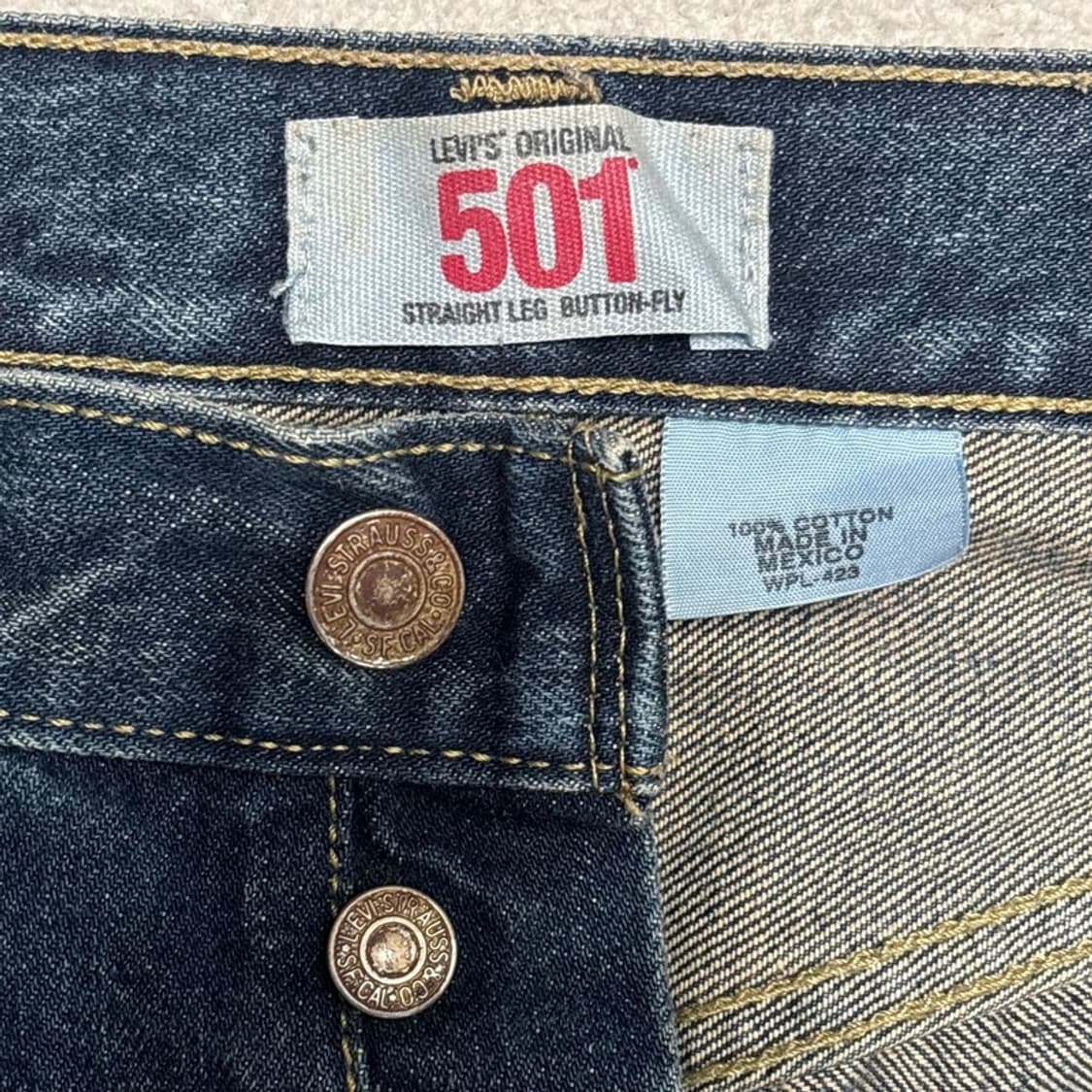 LEVI'S 501 데님 팬츠 버튼 플라이 31 | 32 상품이미지6