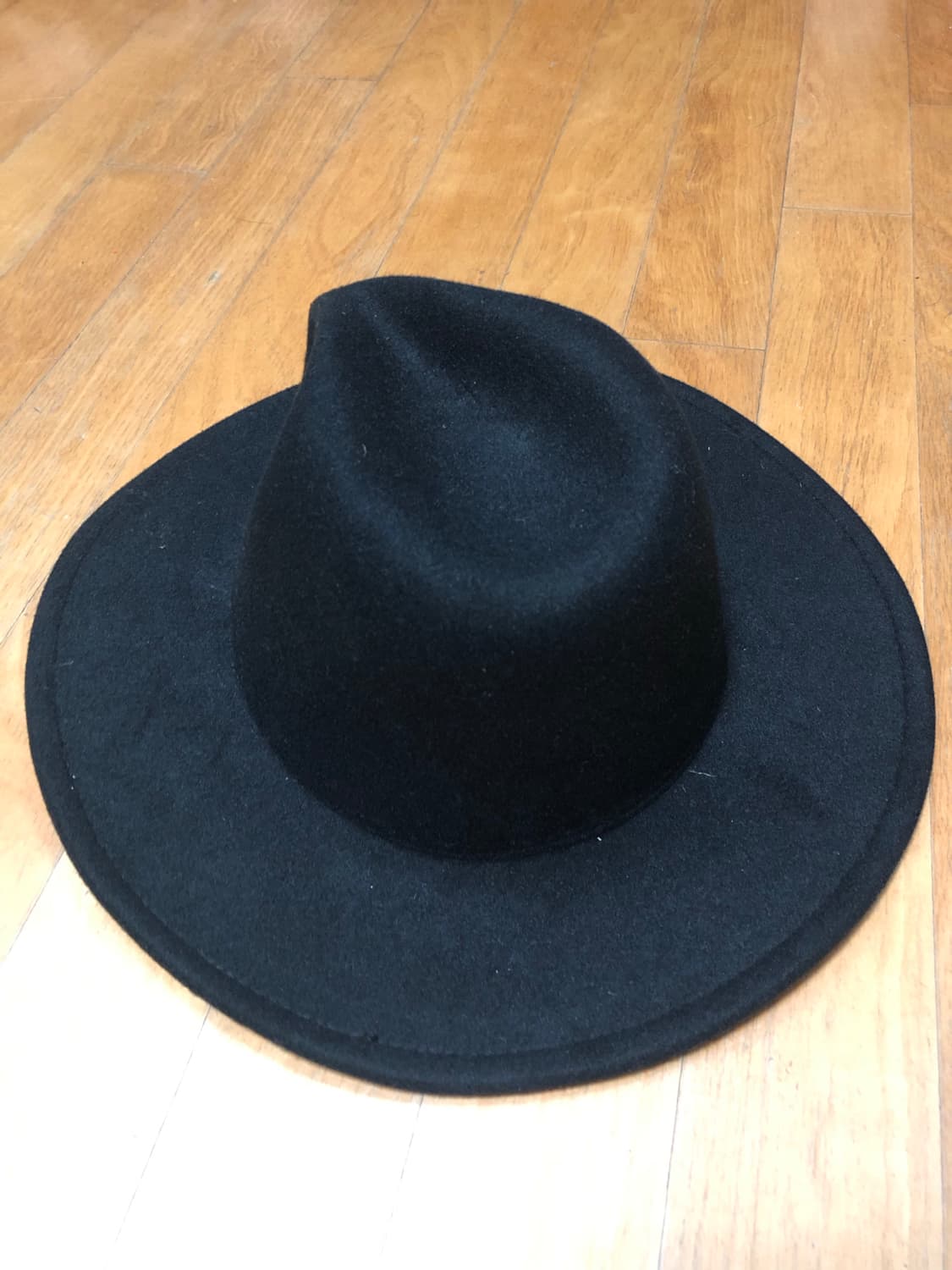 모직 페도라 중절모 헷 모자 블랙 상품이미지4