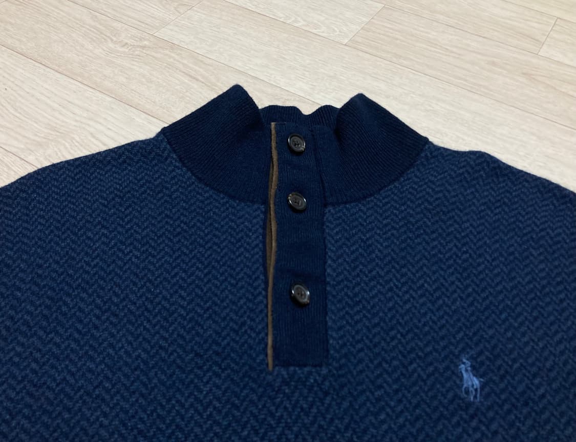 폴로 헤링본 니트 S(95) 판매 상품이미지4