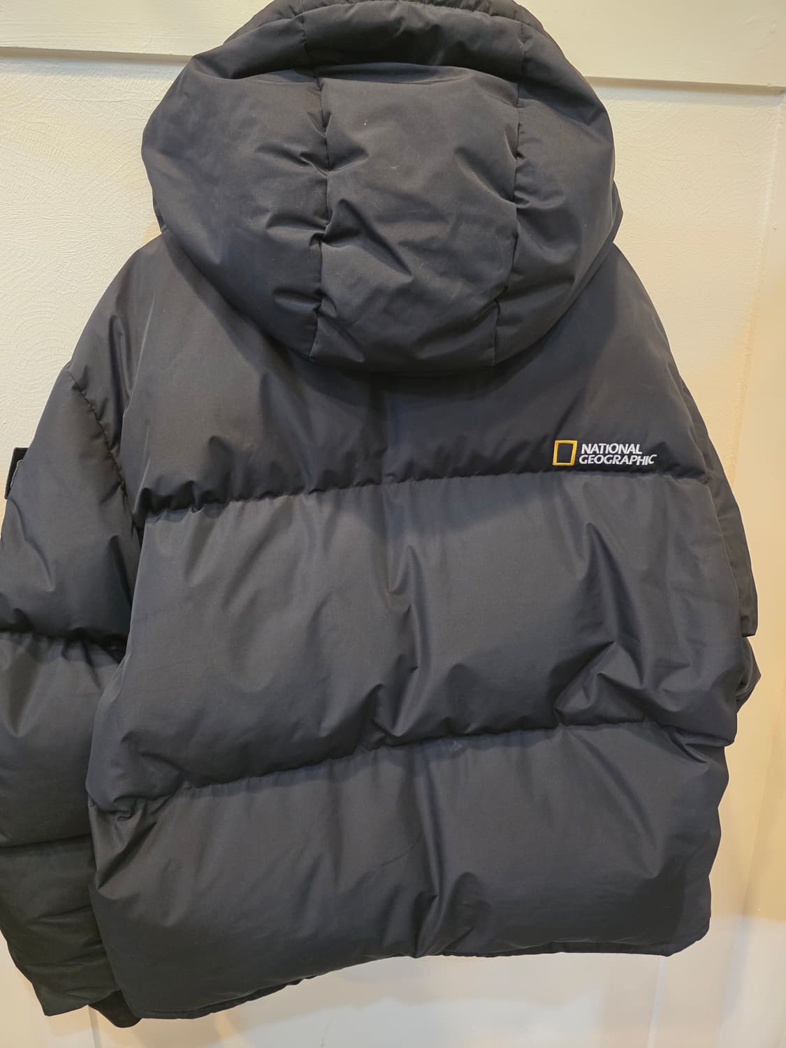 내셔널지오그래픽 덕다운 후드블랙 패딩 L사이즈 상품이미지4