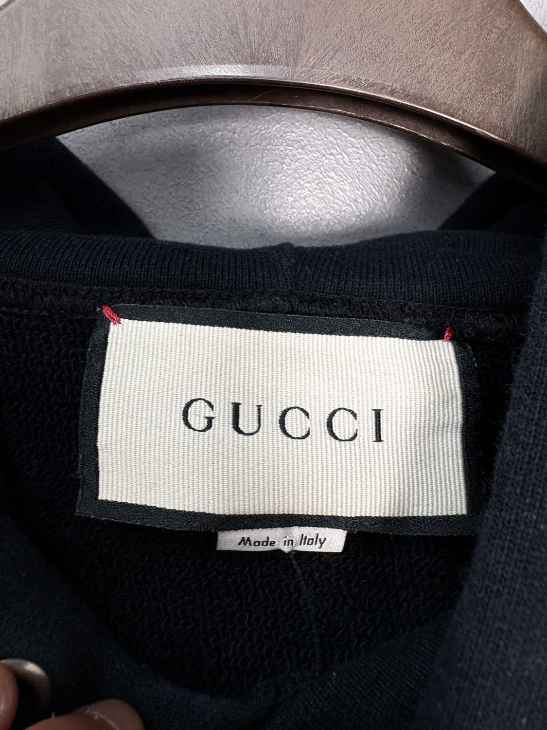 구찌 블랙 매니페스토 오버핏 후드 스웻셔츠 상품이미지6