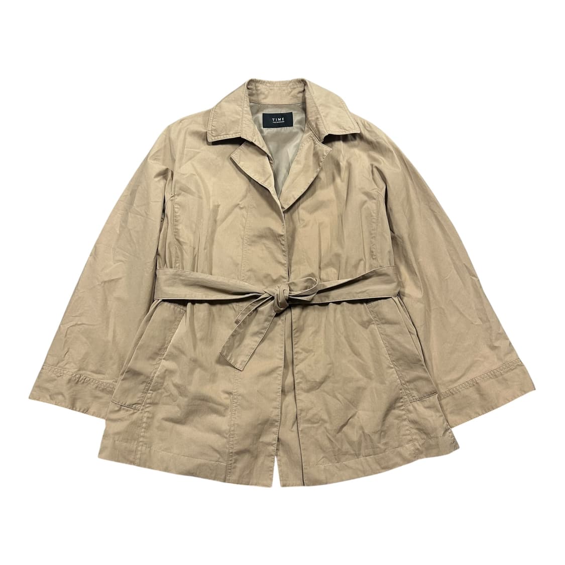 ✨ (바배) 타임 한섬 베이지 벨트 트렌치 코트 자켓 상품이미지1