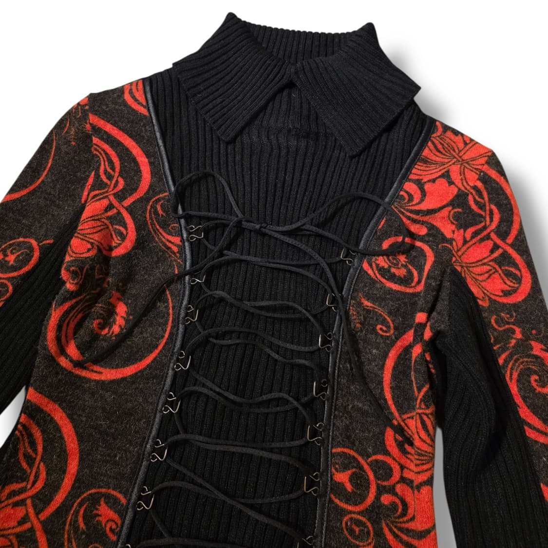 오즈온 고딕 레이스업 코르셋 벨슬리브 탑 상품이미지2