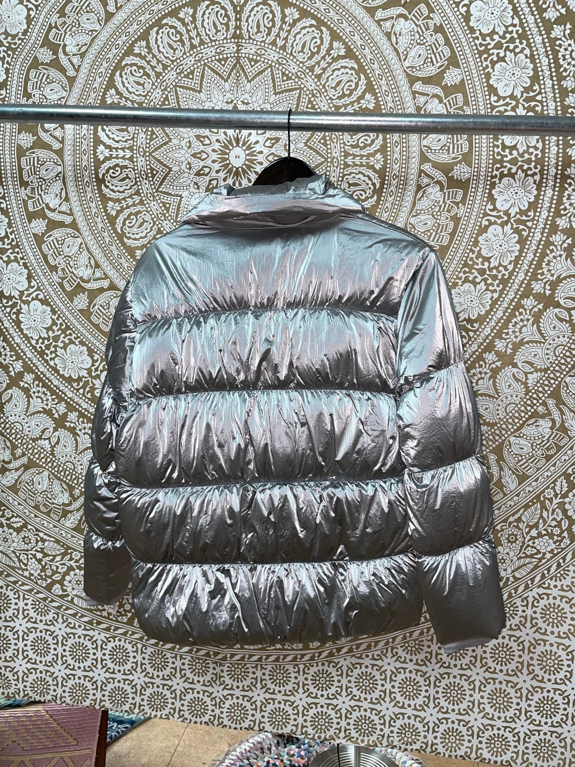 아디다스 뱃지 유로파 실버 덕다운 다운점퍼 패딩  상품이미지6