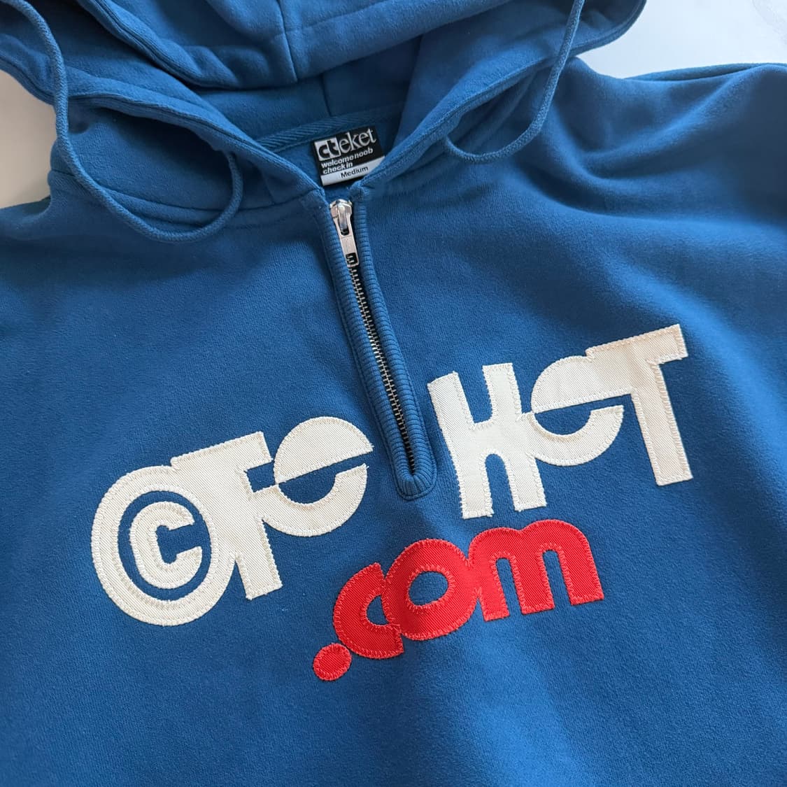 테켓 후드티 집업 블루 M 상품이미지2