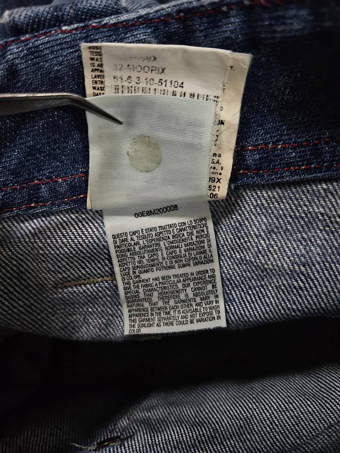 디젤 무릭스 Y2K 데미지 버튼플라이 데님 팬츠 급처 상품이미지9
