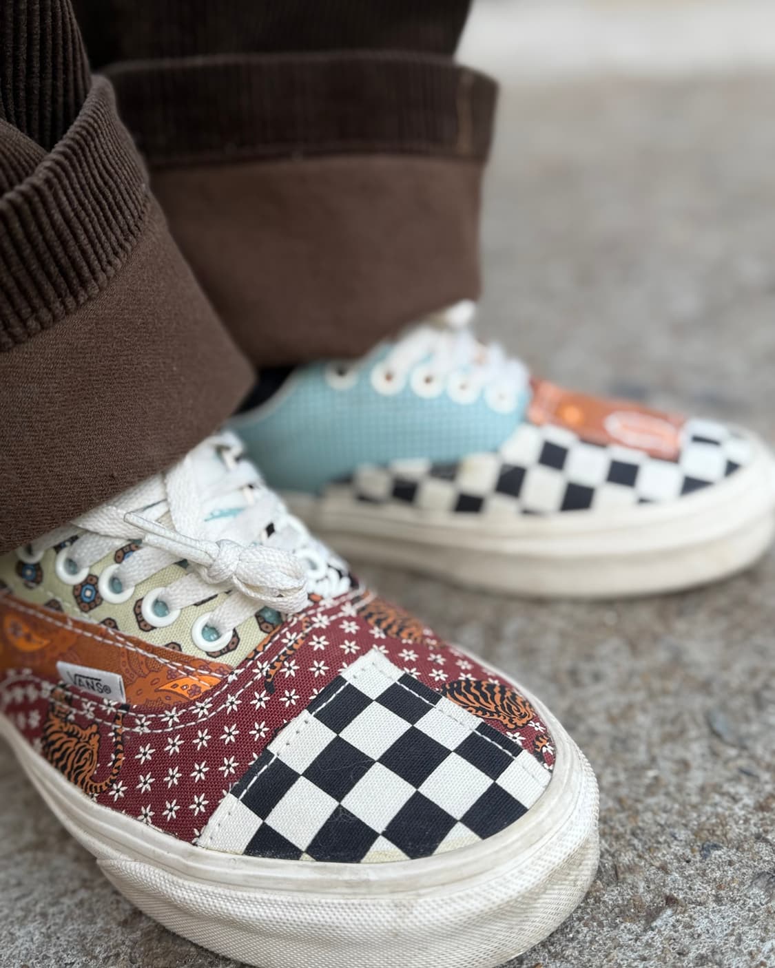 반스 에라 타이거 패치워크 US 8.5 상품이미지8