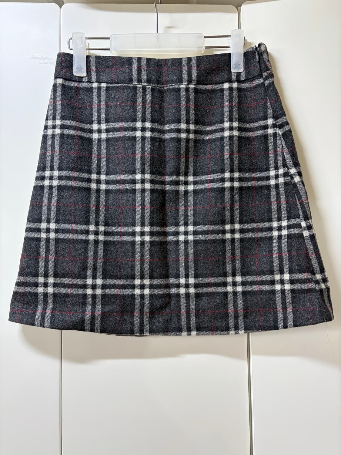 체크 모직 미니스커트 (새상품) 상품이미지1