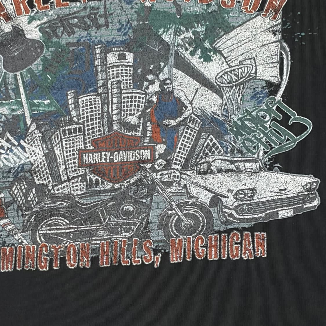 미국 빈티지 할리데이비슨 주머니 반팔티 상품이미지8