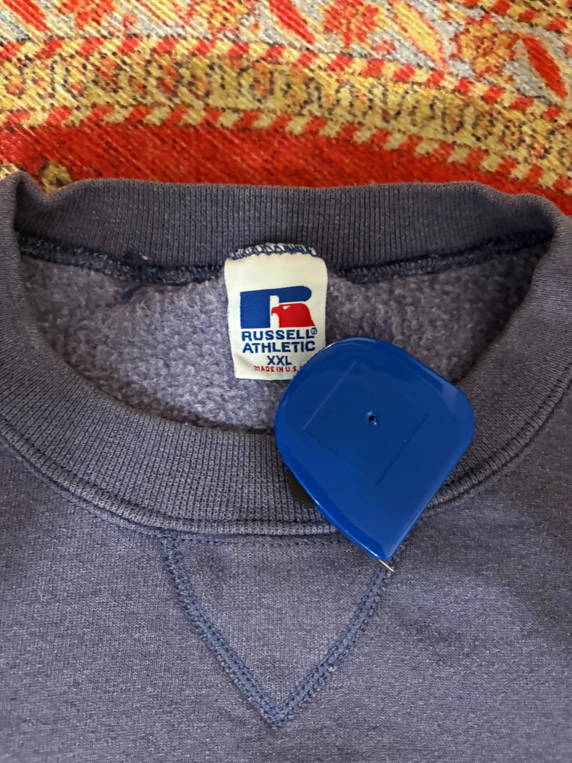 90s 러셀 빈티지 퍼플 페이딩 스웻셔츠 2xl 상품이미지2
