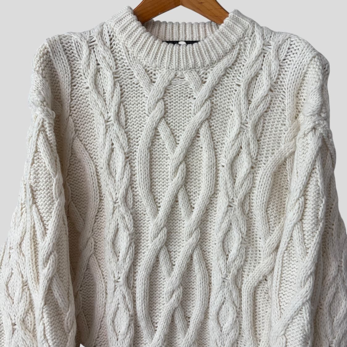 (S)GU 지유 언더커버 헤비 케이블 니트 스웨트 상품이미지2