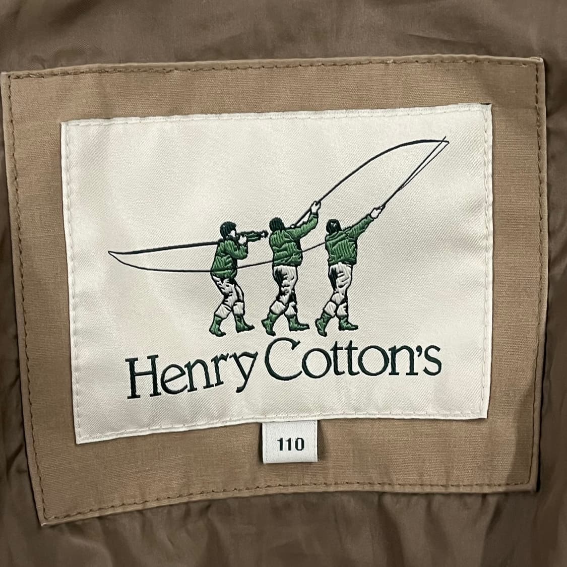 [정품/110] 헨리 코튼 베이지색 남성 코트 b18 상품이미지5