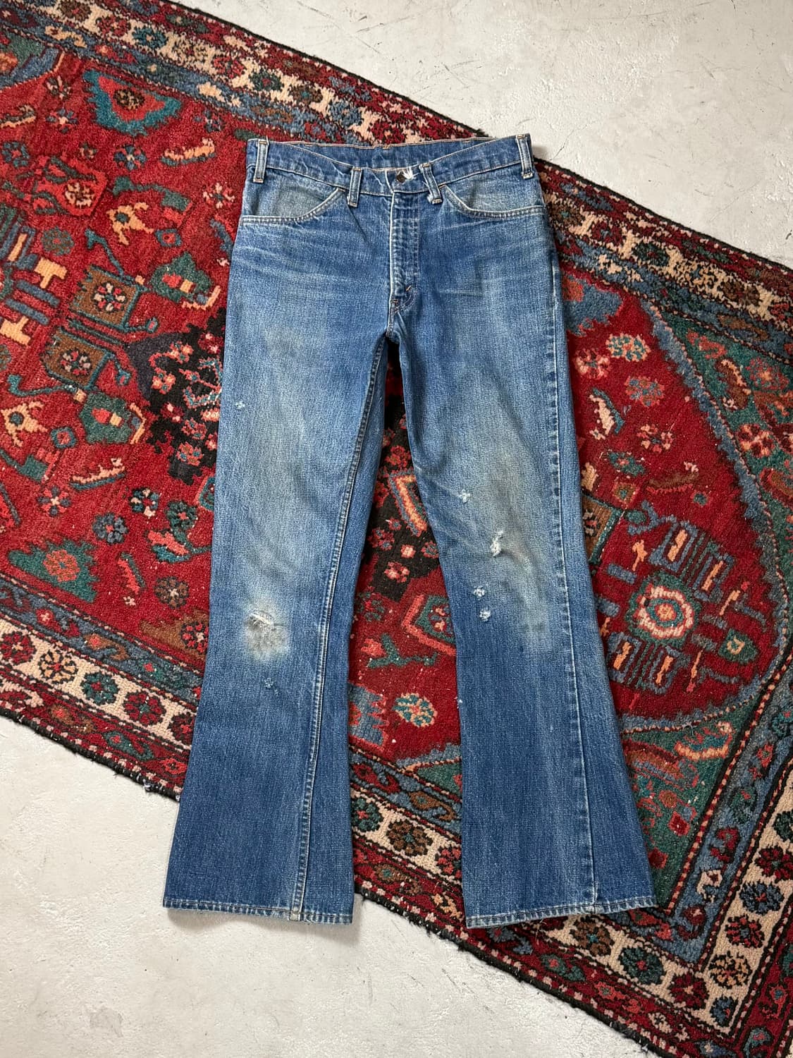 80's USA Made 빈티지 리바이스 646 벨바텀 부츠컷 오렌지탭 상품이미지2