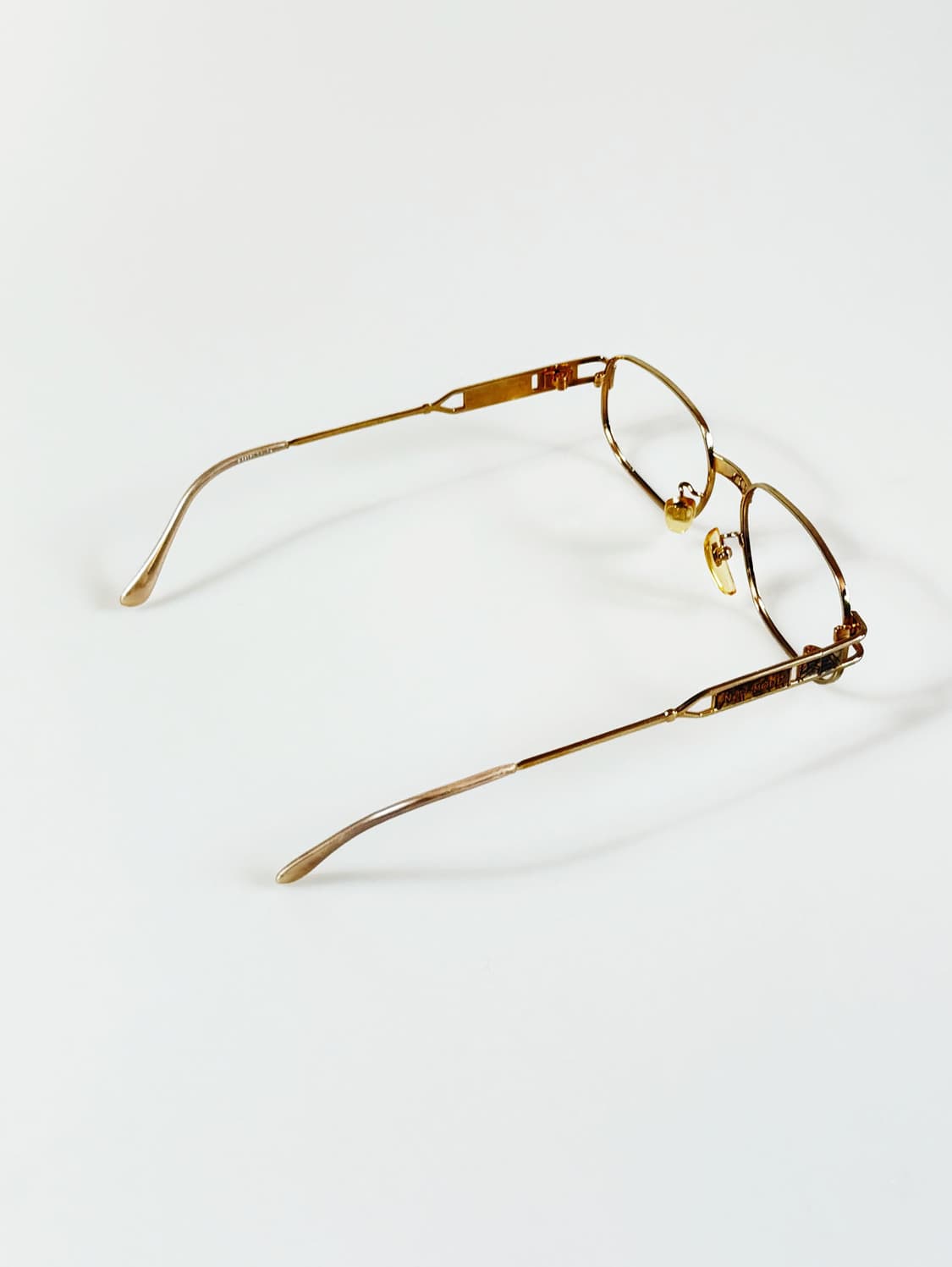 90s P.S.C. FASHION 골드 스퀘어 메탈 빈티지 안경 상품이미지4