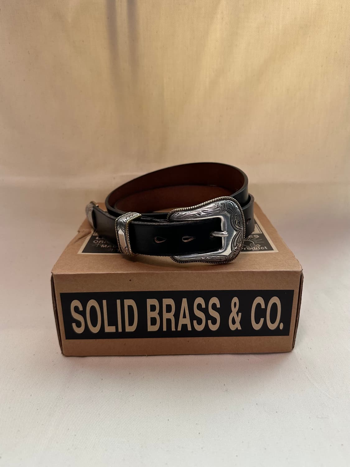 솔리드브라스앤코 웨스턴 벨트 블랙 Solidbrass 상품이미지1