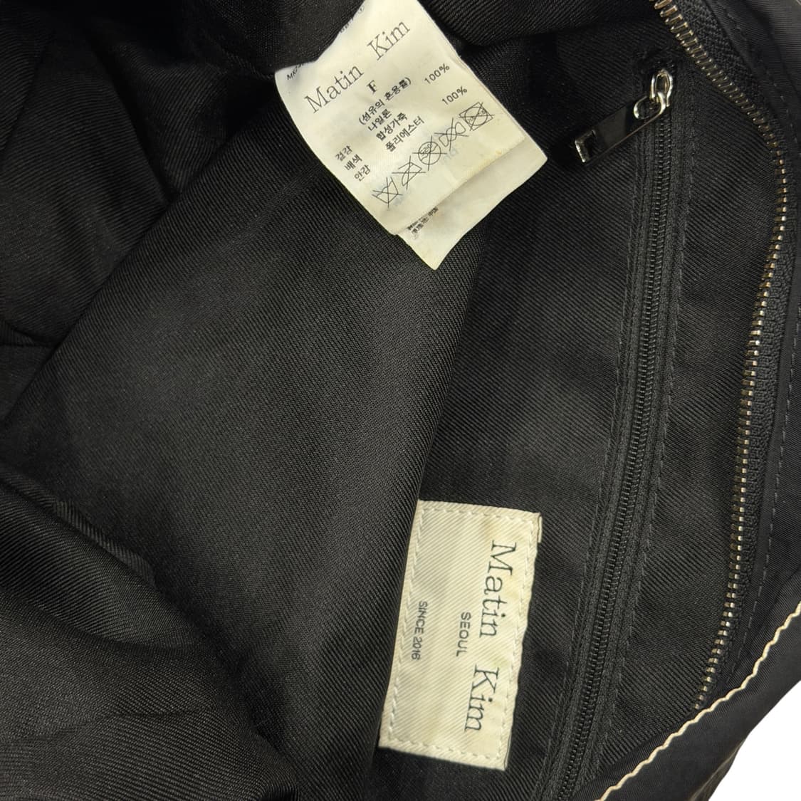 마뗑킴 패브릭 뉴 쇼퍼백 크로스백 가방 블랙 상품이미지3