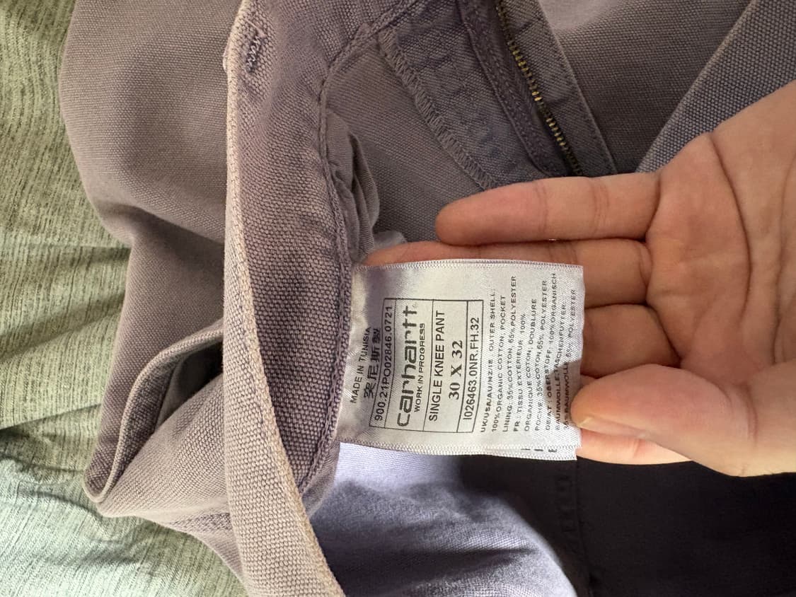 칼하트 디트로이드 워크자켓 워크팬츠 퍼플 상품이미지4