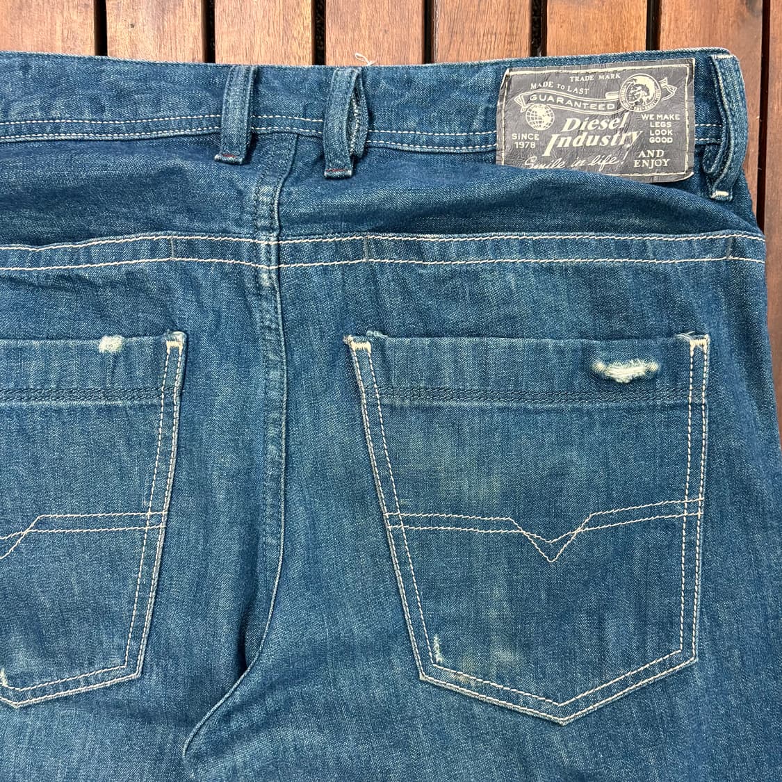 (28) 디젤 브래덤 데미지 생지 데님 팬츠 상품이미지4