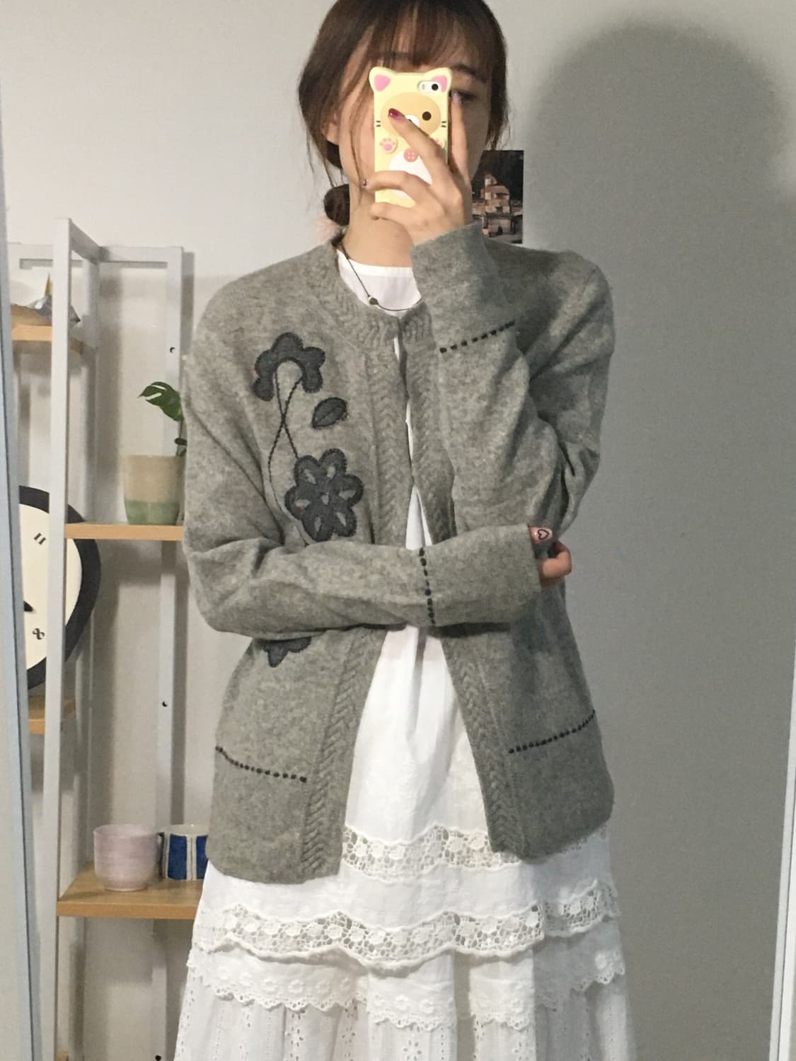 atelier six 그레이 울 가디건 상품이미지1