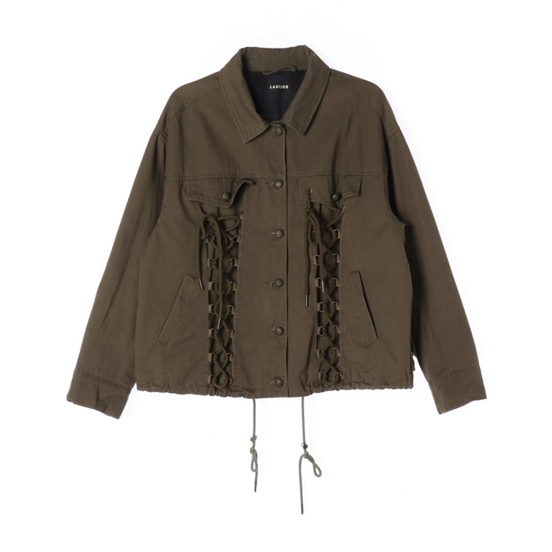 LABIJOU 레이스업 스트링 야상 자켓 F 상품이미지1