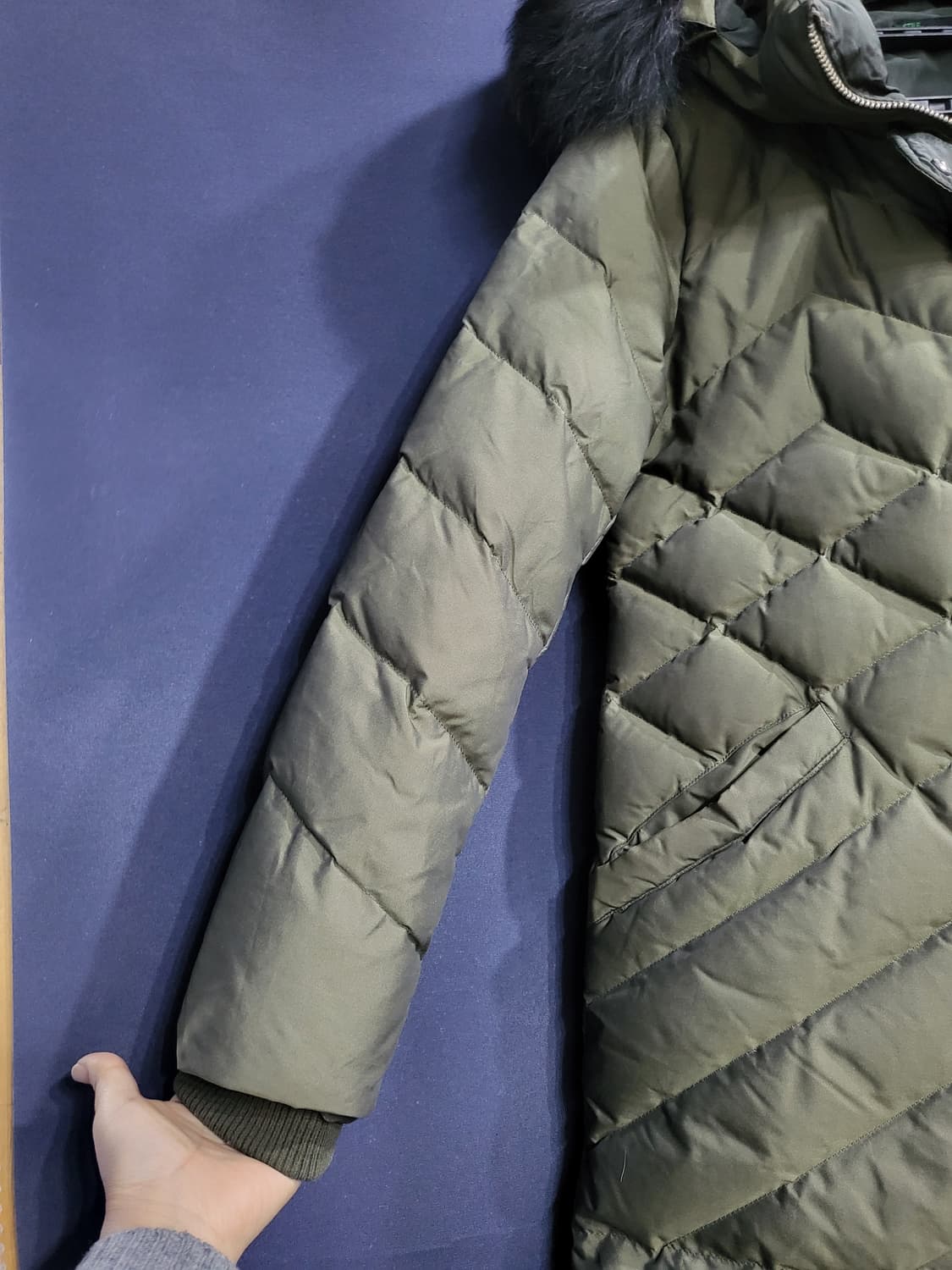 베네통 라쿤 구스다운패딩 상품이미지3