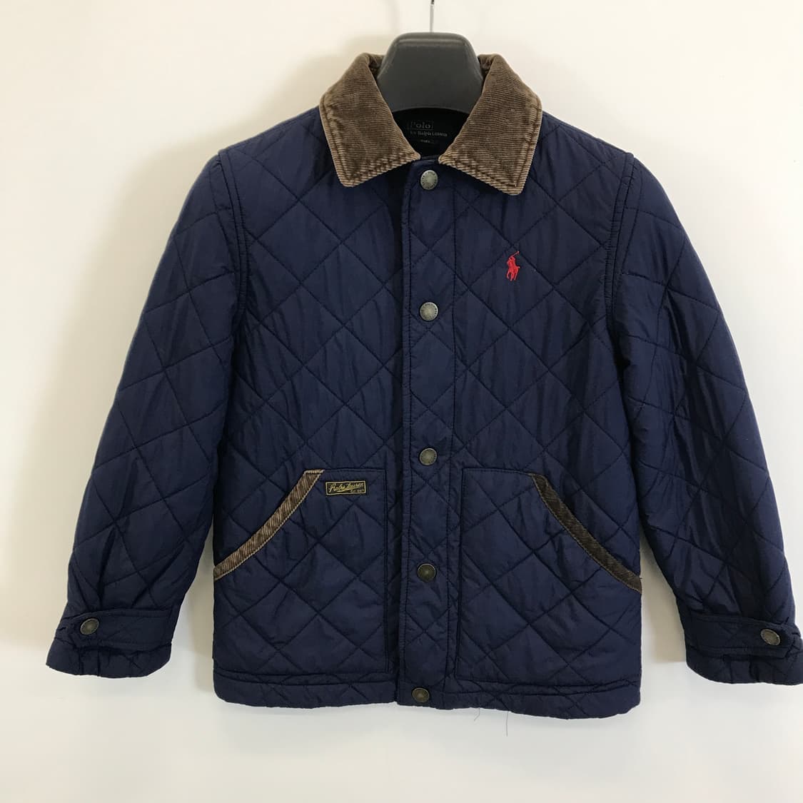 폴로 코듀로이카라 퀼팅자켓 [S,8사이즈] 상품이미지1