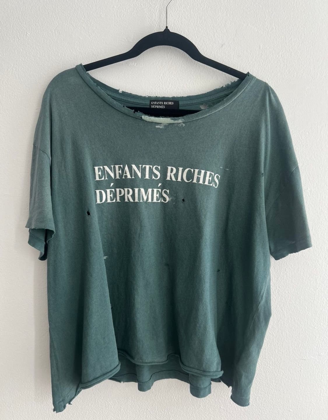 앙팡리쉬데프리메 ERD 로고 티셔츠 반팔 그린 상품이미지3