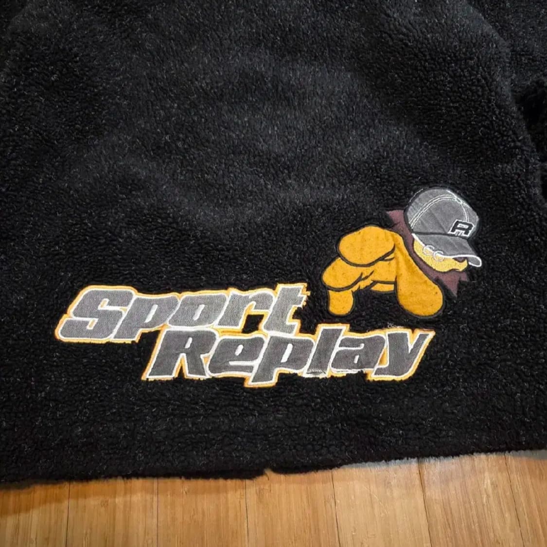 올드스쿨 90s Sport Replay 스포츠리플레이 빅로고 쉐르파 자켓 상품이미지3