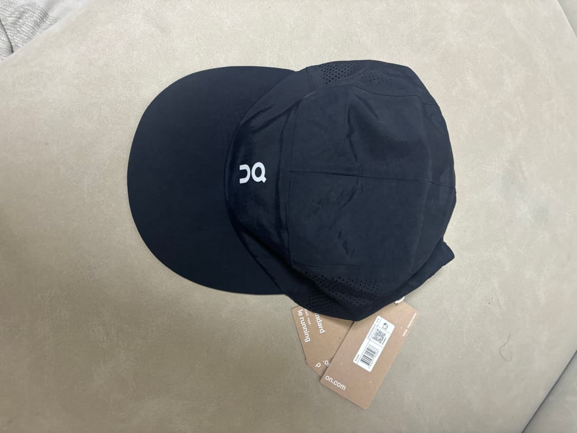 온러닝 퍼포먼스 캡 블랙 새제품  상품이미지2