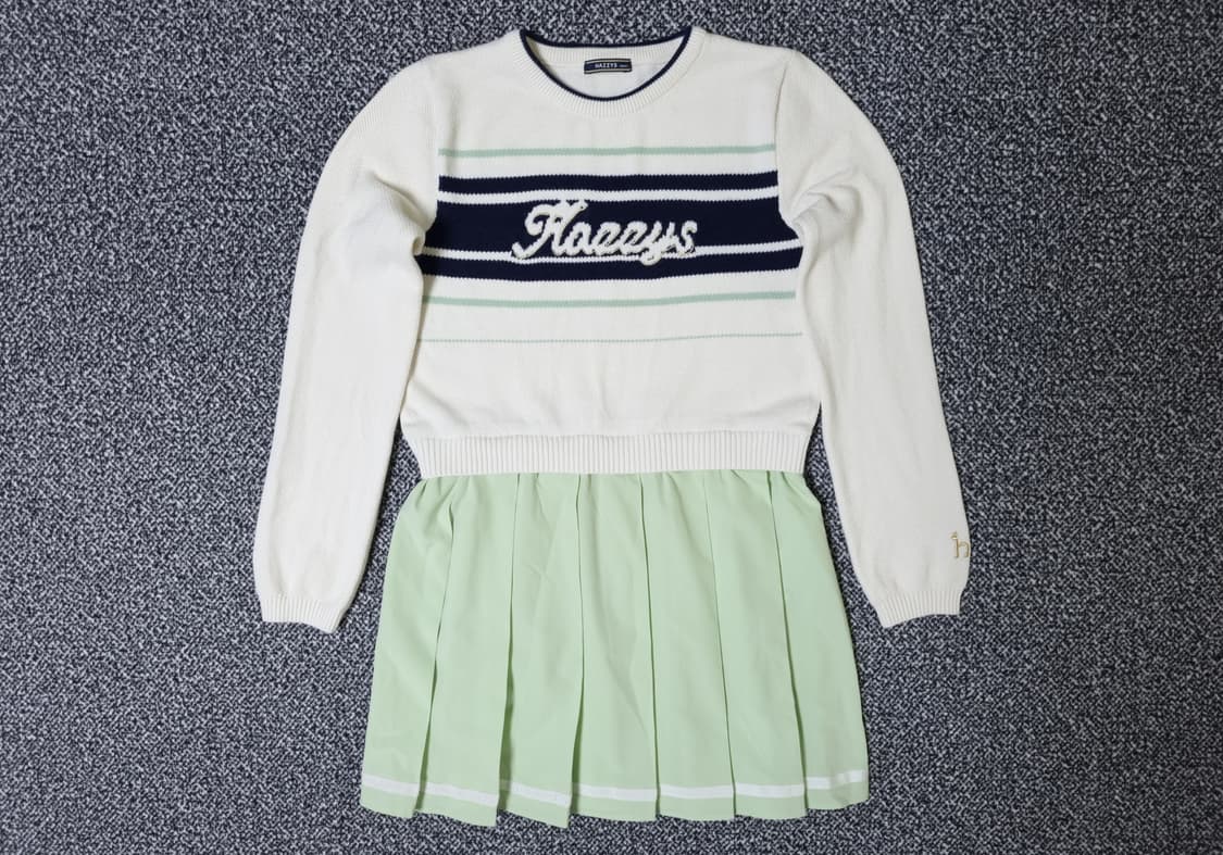 [무료배송][145]헤지스 키즈 니트 원피스 상품이미지1