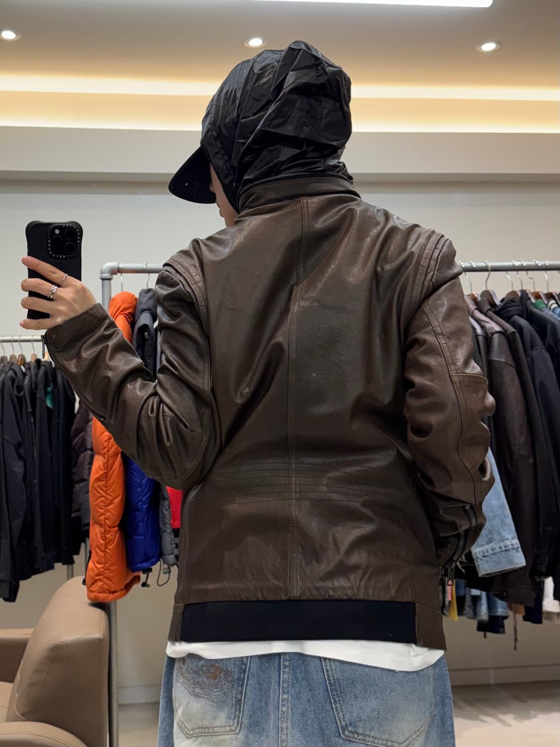 솔리드 옴므 멀티 포켓 레더자켓 상품이미지8