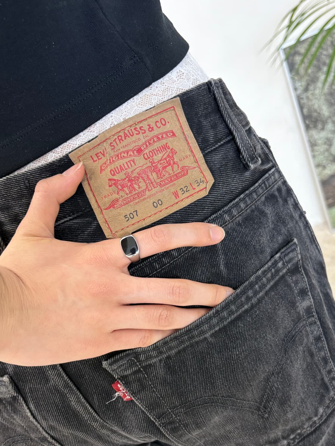 리바이스 507 부츠컷 블랙 상품이미지10