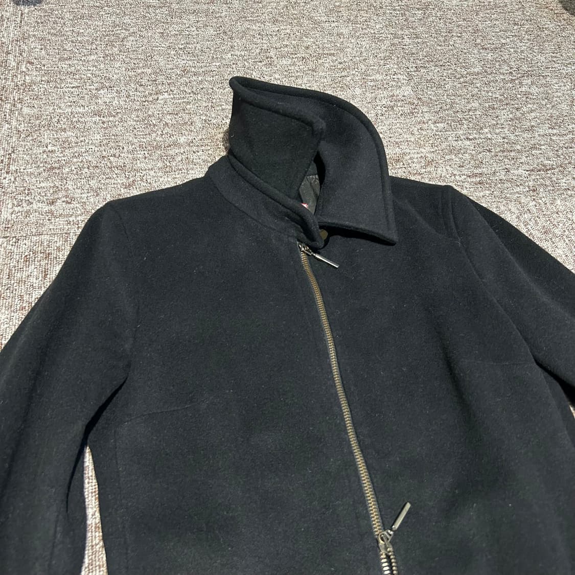 40size) 막스마라 막스앤코 2way 블랙 울 코트 상품이미지3