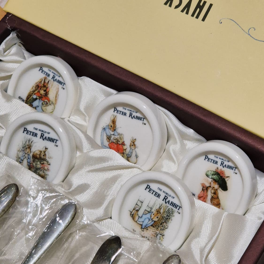 90s 피터래빗 실버 스푼&도자기 받침 세트 상품이미지9