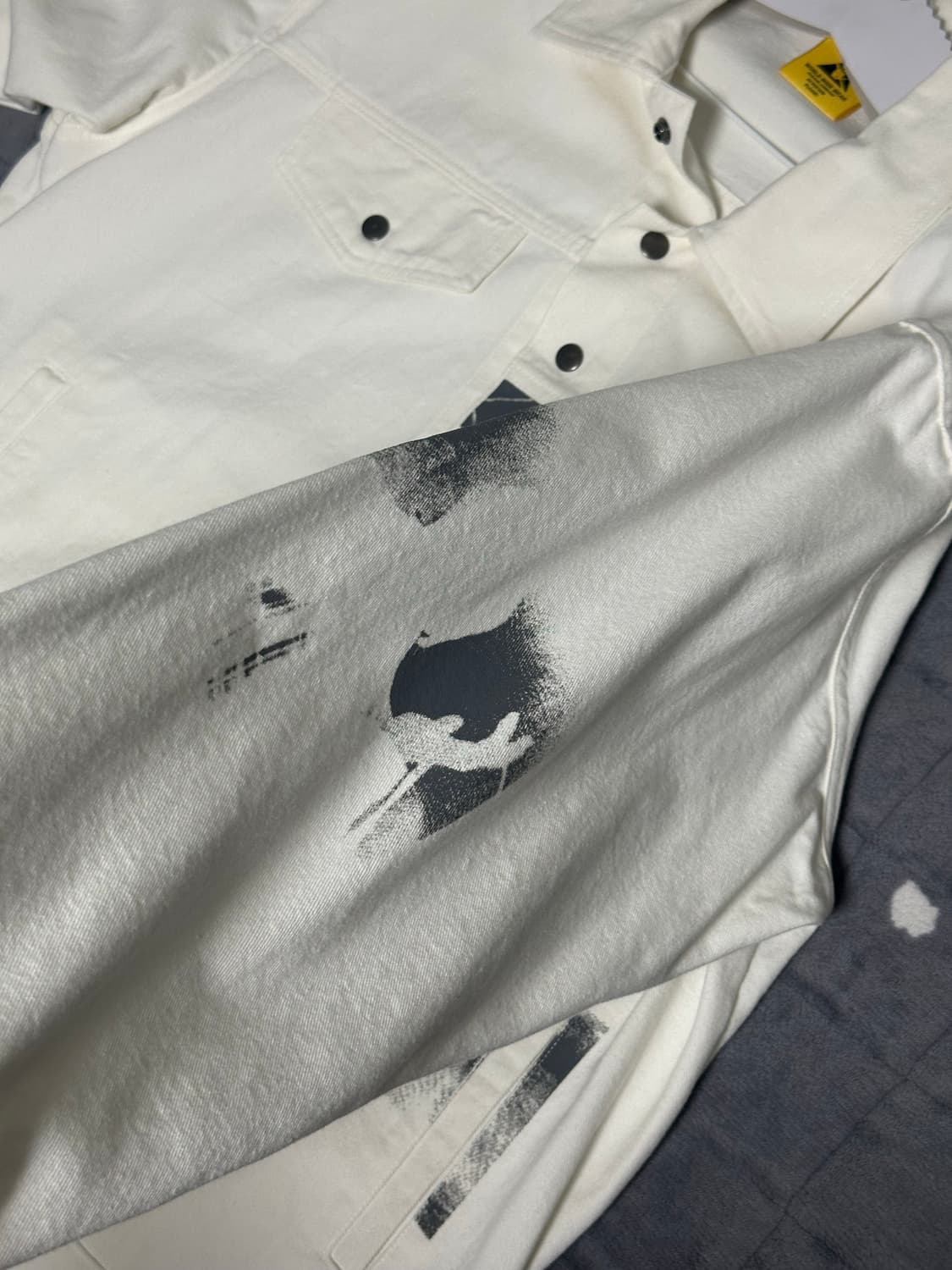 Rough printing trucker jacket 상품이미지7