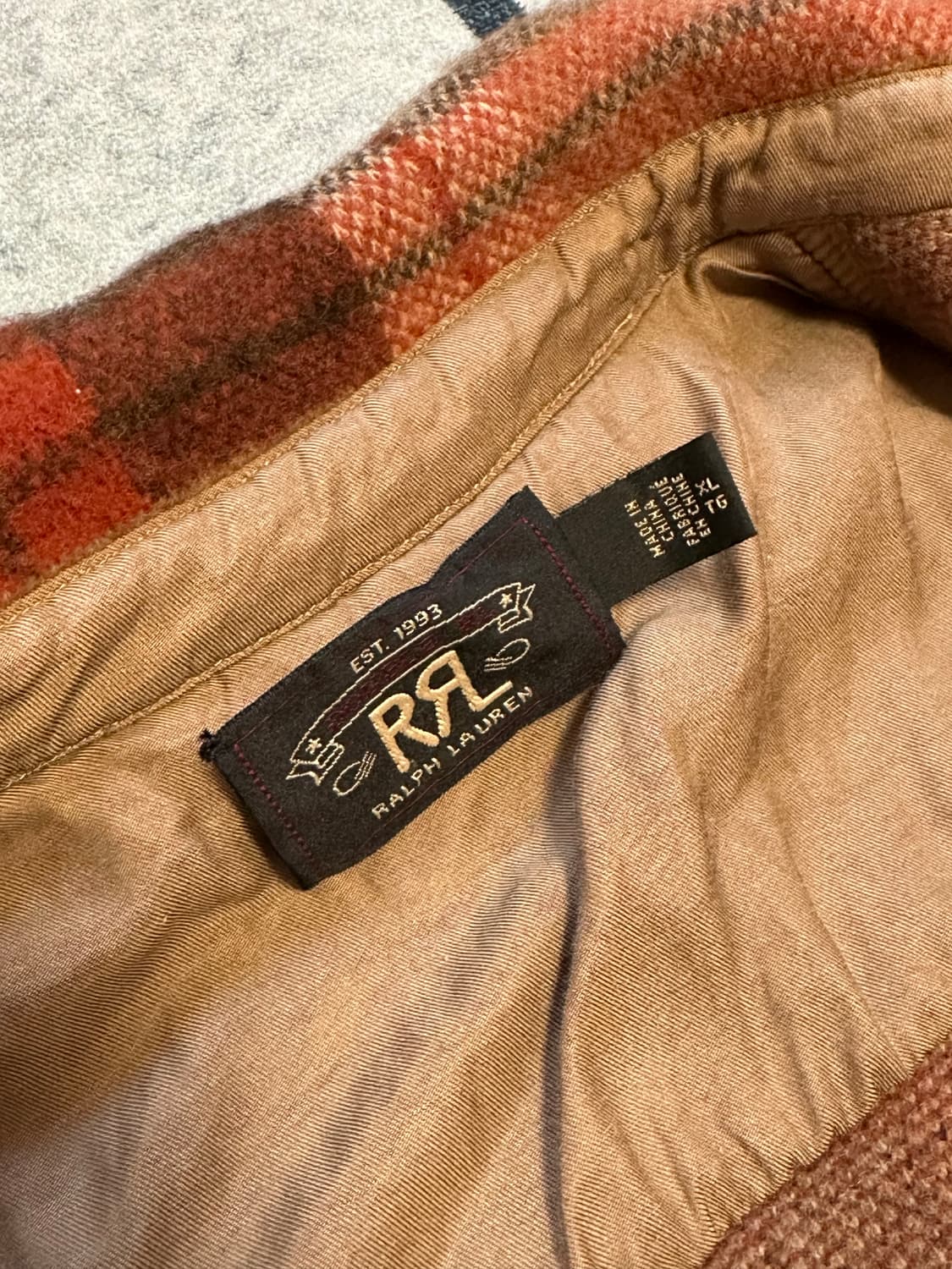 [XL] RRL(더블알엘) 플래드 울 워크셔츠 스웨터 상품이미지6