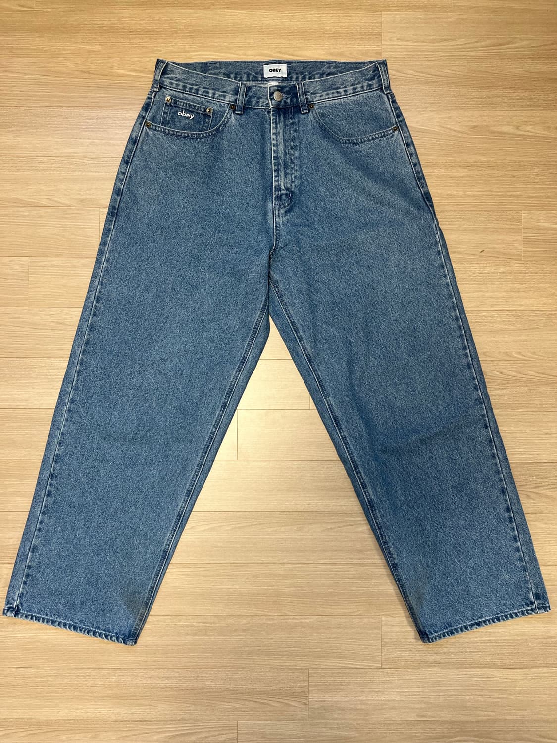 오베이 빅위그 베기 데님 라이트 인디고 32사이즈 상품이미지2